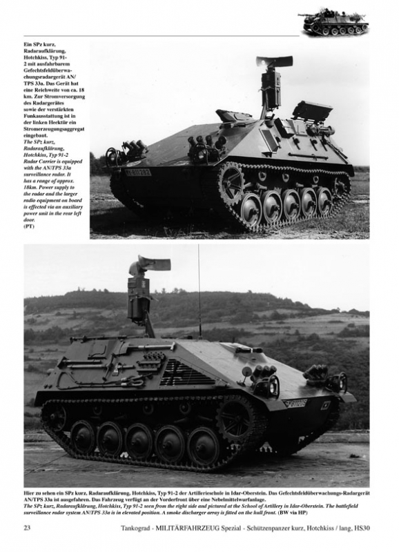 Schützenpanzer kurz Hotchkiss lang HS 30 Tankograd Militärfahrzeug Spezial 5018